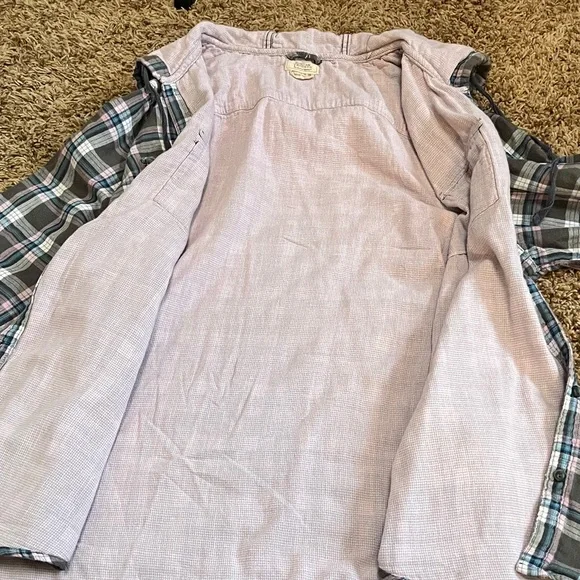 Boston Traders Gray Plaid Shirt Jacket - Picture 4 of 6